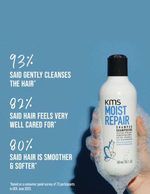 Actual product image KMS California Moist Repair (300 ml, Liquid shampoo)