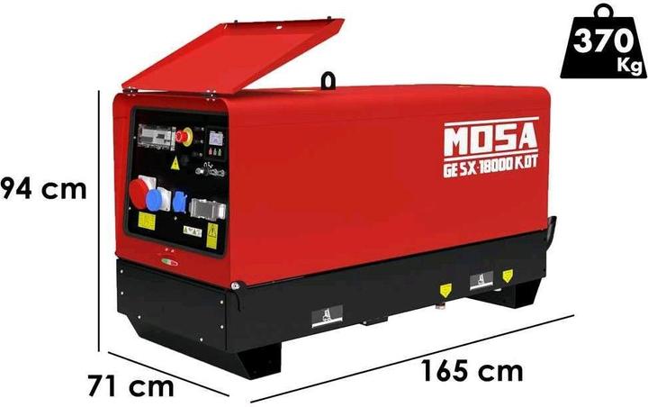 Produktbild Mosa GE SX 18000 KDT DieselStromerzeugerleise, 144 kW (17137.12 W)