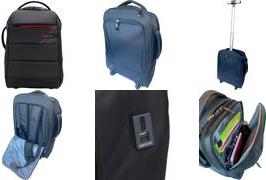 Produktbild Bestlife Notebook-Trolley C-Plus, schwarz mit Rollen und Teleskopgriff, für Notebooks bis 39,62 cm (15.60", Universal)