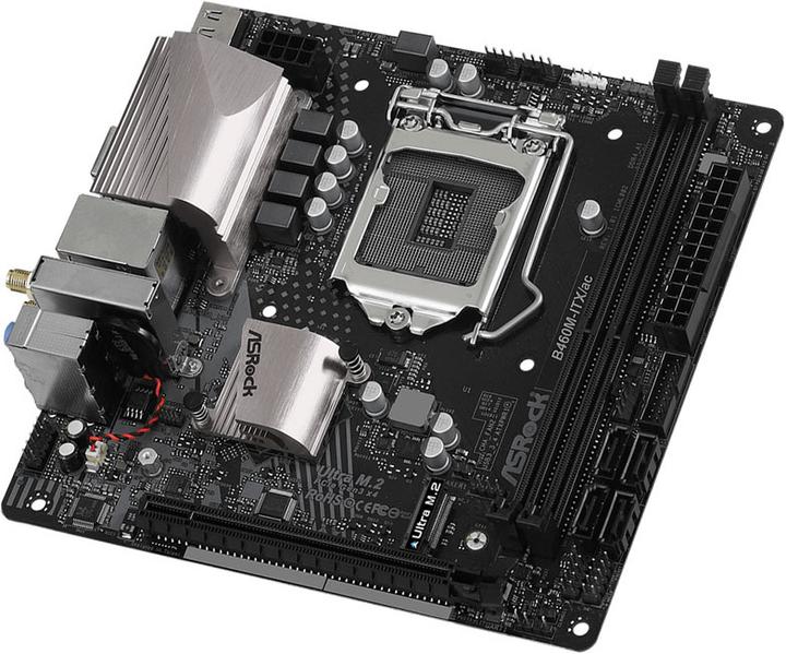 Produktbild AsRock B460M-ITX/ac, Intel B460 Mainboard - Sockel 1200 (LGA 1200, Intel B460, Mini-ITX)