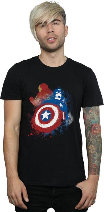 Immagine prodotto Captain America Civil War Painted Vs Iron Man Maglietta Uomo (XL)