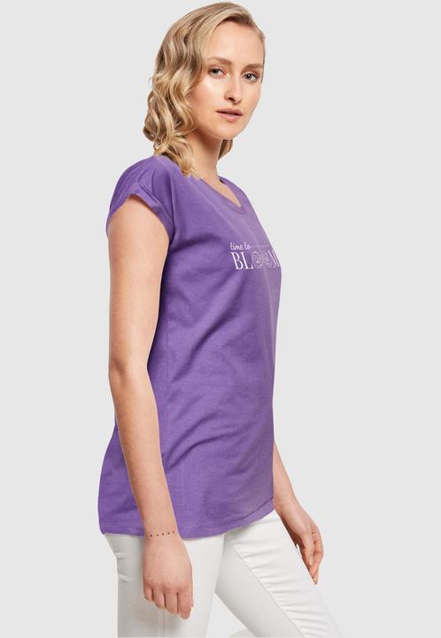 Actual product image Merchcode Ladies Time to bloom - Extended Shoulder Tee - 118693 (L)