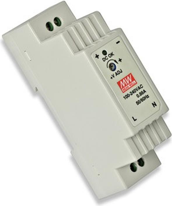Image du produit MeanWell DR-15-12 Alimentation pour rail DIN 15W 12V DC (Alimentation électrique)