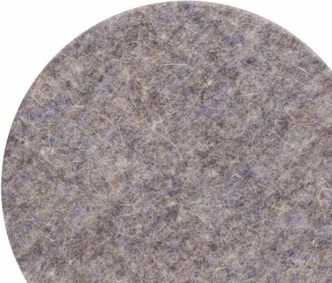 Actual product image Bosch Professional Zubehör Polishing felt for random orbital sanders, soft, Velcro, 128 mm, pack of 1 (Soft)
