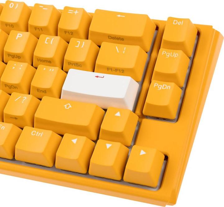 Actual product image Ducky One 3 Yellow SF Gaming Keyboard, RGB LED - MX-Blue (US) (US, Cable)