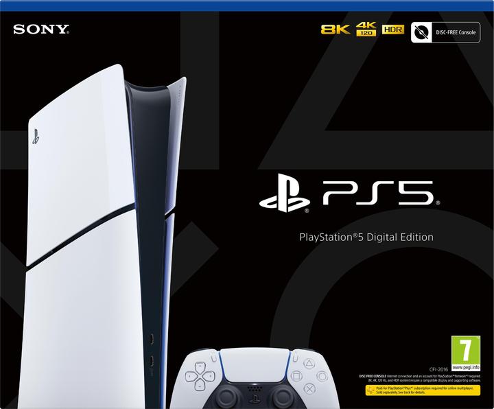 Actual product image Sony PlayStation 5 Digital Edition Slim (Nordic)