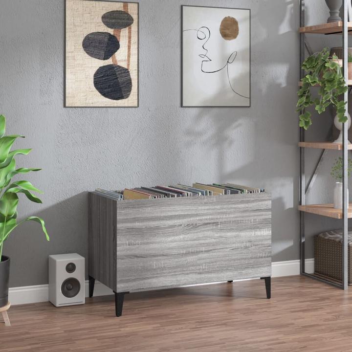 VidaXL Plattenschrank Grau Sonoma 74,5x38x48 cm Holzwerkstoff