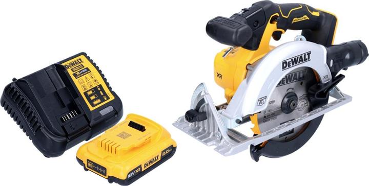 Actual product image DeWalt DCS 565 D1 Cordless circular saw 18 V 165 mm brushless + 1x battery 2.0 Ah + charger