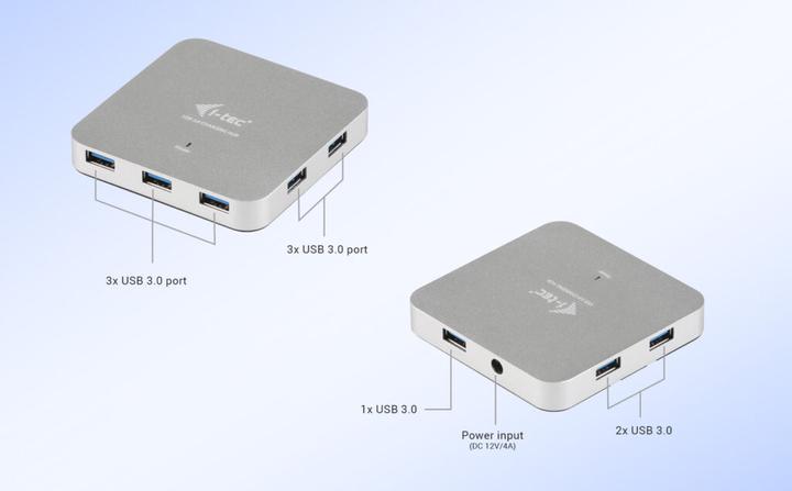 Produktbild i-tec U3HUBMETAL7 (USB-A, 7 Ports)