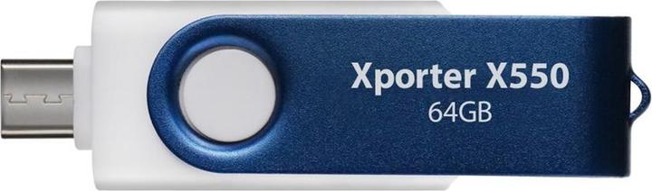 Produktbild Patriot Xporter X550 64GB (blau/weiss, USB-A und USB-C 3.2 Gen 1) (64 GB, USB-A)