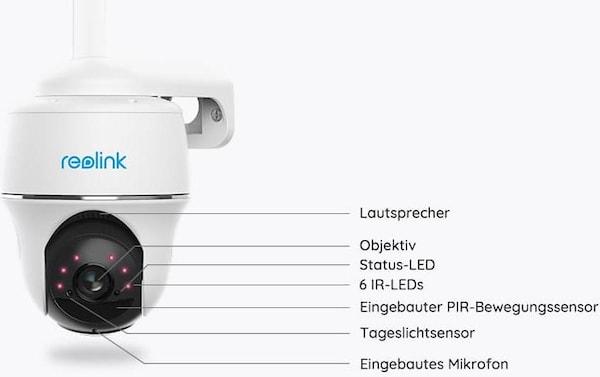 Image du produit Reolink Argus PT GO avec panneau solaire, 16 Go de mémoire et données illimitées pendant 12 mois (1920 x 1080 Pixels)