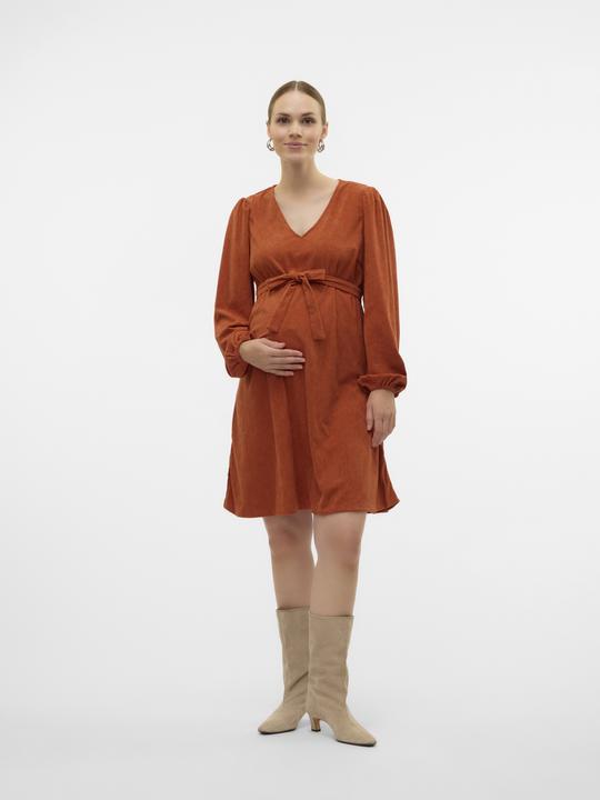 Immagine prodotto Mamalicious Vestibilità regolare Scollatura a V Polsini elasticizzati Maniche a palloncino Abito corto Abito da (XL)