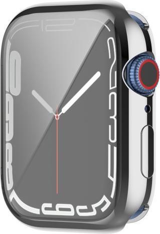 Cover-Discount Apple Watch 45mm - Etui de protection en caoutchouc argenté