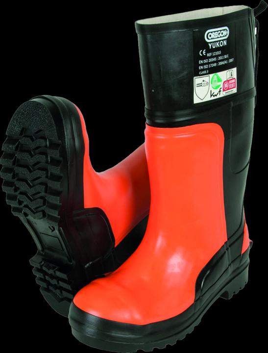 Actual product image Oregon Yukon cut protection rubber boot class 3 with steel toe cap size 44 (44)
