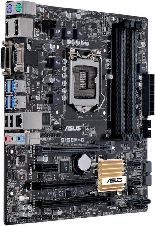 Actual product image ASUS B150m-C (LGA 1151, Intel B150, mATX)