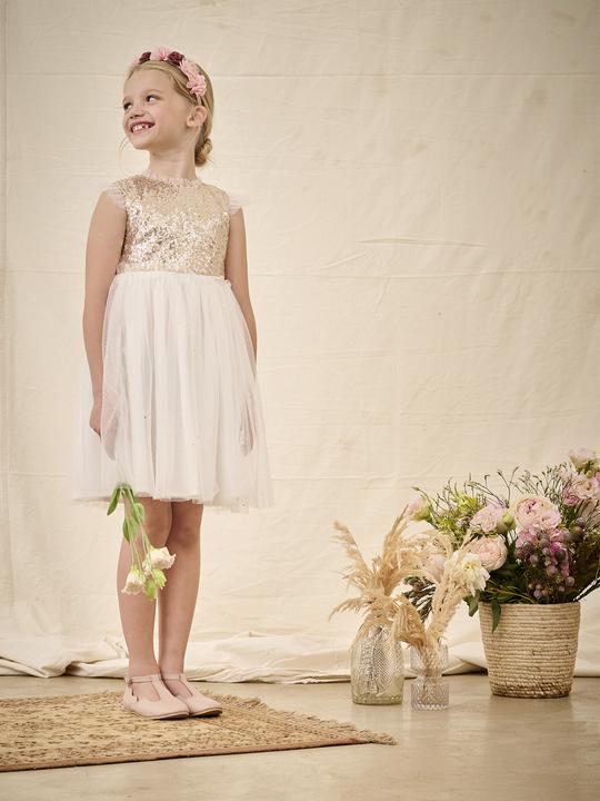 Actual product image Vertbaudet Mädchen Festkleid mit Pailletten und Glitzertüll (92)