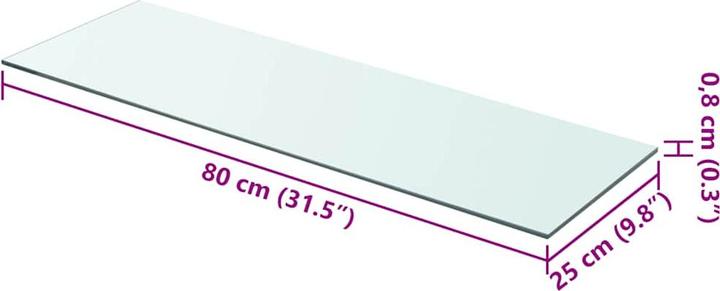 Produktbild VidaXL Glasregalboden
