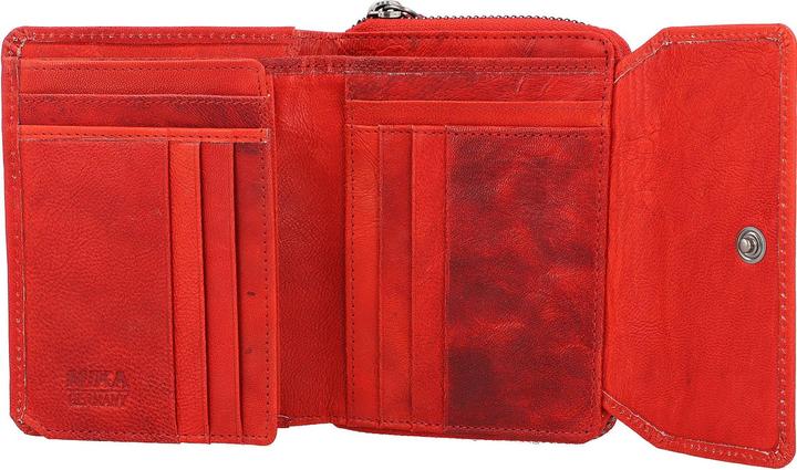 Immagine prodotto Mika Portafoglio da donna in pelle, colore: rosso