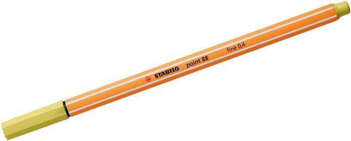 Actual product image STABILO POINT 88 - Fineliner (Mustard, 1 x)