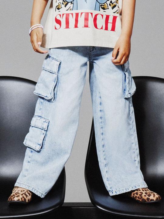 Actual product image Name it NKFBELLA WIDE CARGO JEANS 8772-BE NOOS (140)