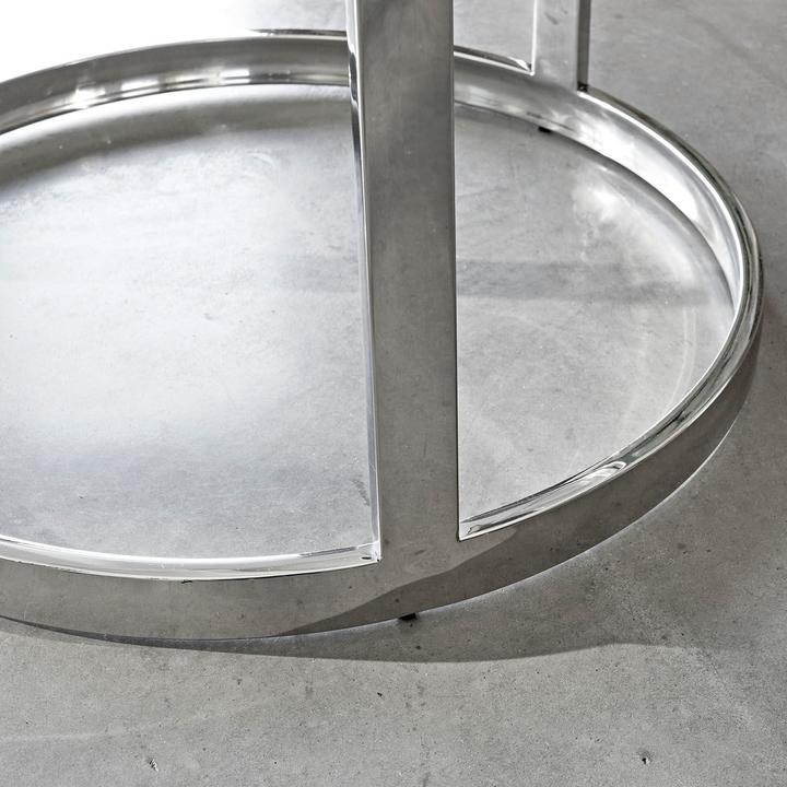 Produktbild Loberon Beistelltisch 2er Set Cibran silber (45 x 80 cm)