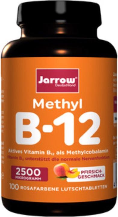 Produktbild Jarrow Methyl B12 2500 µg Lutschtabletten Pfirsich (100 Stück, Tabletten, 60 g)