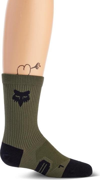 Fox Socks 23 Yth 6" Ranger Crew Grn Ys (S)