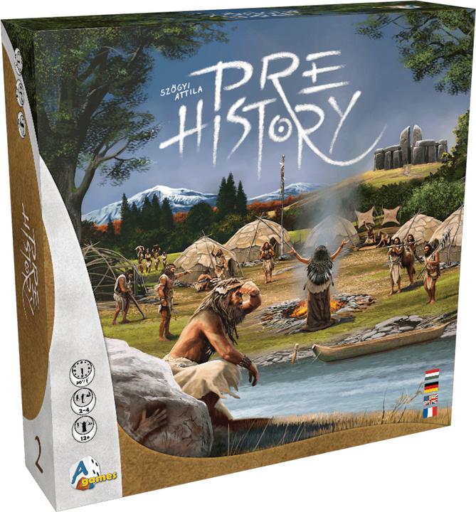 Image du produit A-Games AGM23007 - Prehistory, jeu de société, pour 2-4 joueurs, à partir de 12 ans (Allemand, Anglais, Français, Hongrois)