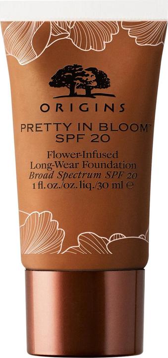Actual product image Origins Pretty in Bloom Flower-Infused Long-Wear Foundation SPF20 710 Very Deep Cool (710 Very Deep Cool)