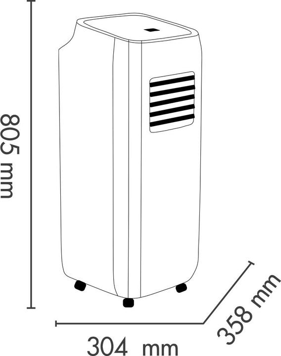 Energie-Label Argo Altea (20 m², 8000 BTU/h)