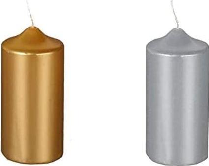Image du produit Papstar Bougie de Noël, 60 mm, argentée Diamètre : 60 mm, hauteur : 130 mm, durée de combustion : env. 30 (1 pcs)