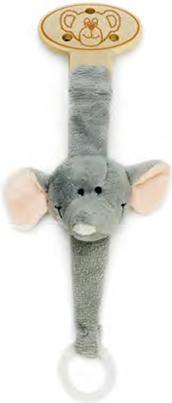 Produktbild Teddykompaniet Diinglisar Wild, Soother holder, Elephant