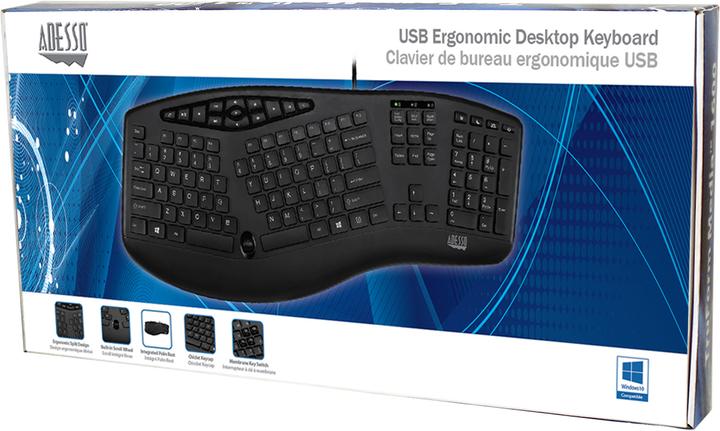 Produktbild Adesso Ergonomic Desktop (Eng. Int., Kabelgebunden)
