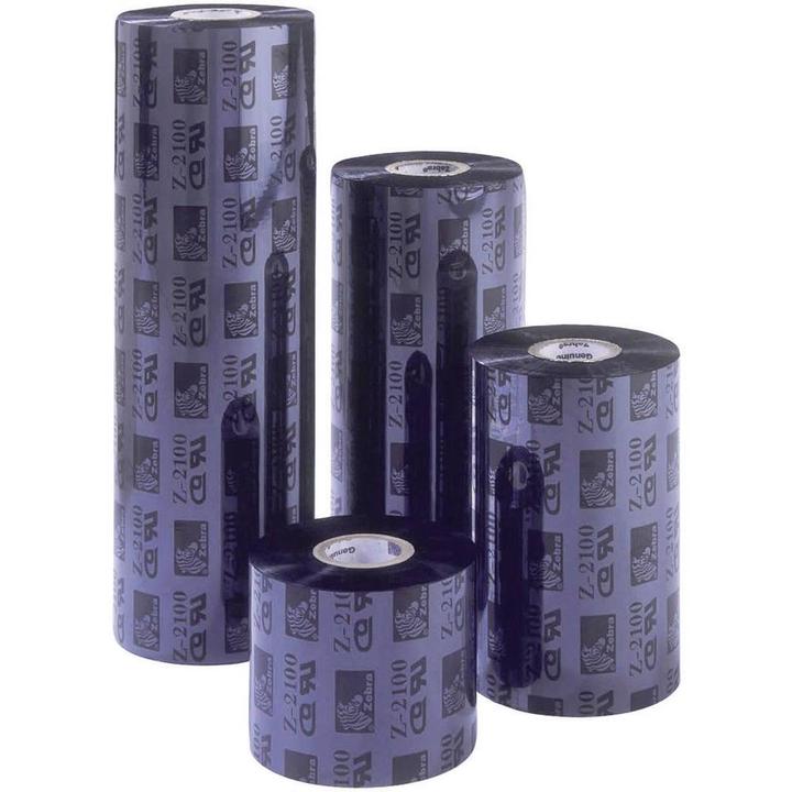 Produktbild Zebra ZipShip 2300 Thermotransfer-Rolle Etikettendrucker Wachs 84 mm 74 m Schwar (8.40 cm, Schwarz)