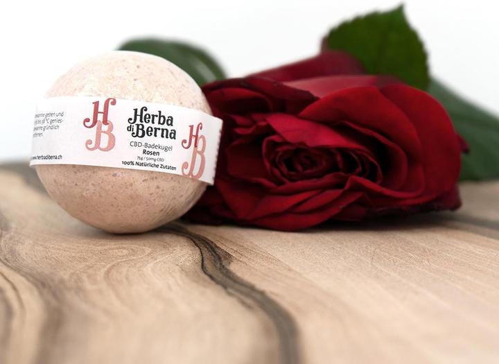 Actual product image Herba di Berna Bath ball rose (Bath bombs)