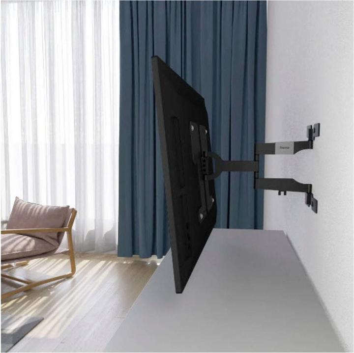 Produktbild Hama TV-Wandhalterung, OLED, flach, schwenkbar, ausziehbar, 229cm (90") bis 50kg (Wand, 90", 50 kg)