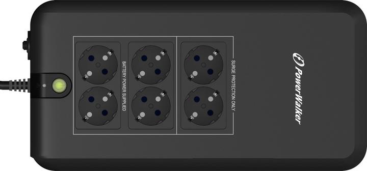 Actual product image Powerwalker VFD 800 APFC 800VA / 420W Offline UPS Active Power Factor Correction Wall Mounting (800 VA, 420 W, Standby UPS)