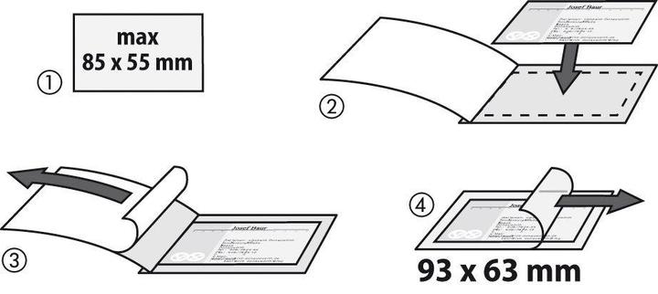Produktbild Sigel Kalt-Laminierfolie (85 x 55 mm, 100 Stück, 70 µm)