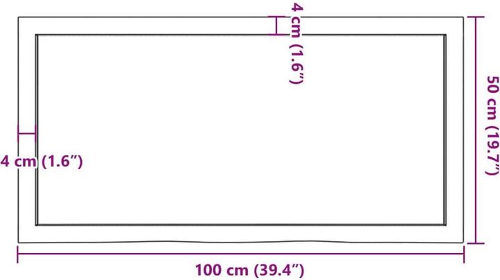Actual product image VidaXL Emerald (100 x 50 x 4 cm)