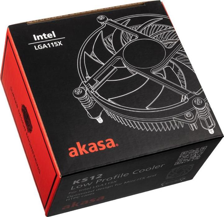 Image du produit Akasa AK-CC6308EP01 Refroidisseur de CPU Low Profile (31.80 mm)