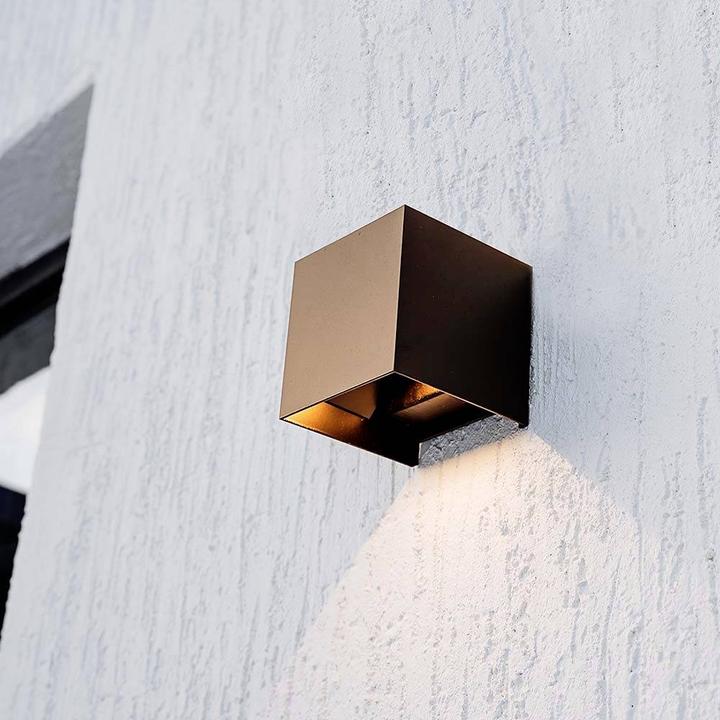 Actual product image V-TAC VT-11109-C 11888 Solar wall spotlight with motion detector Warm white Brown (860 lm, IP65)