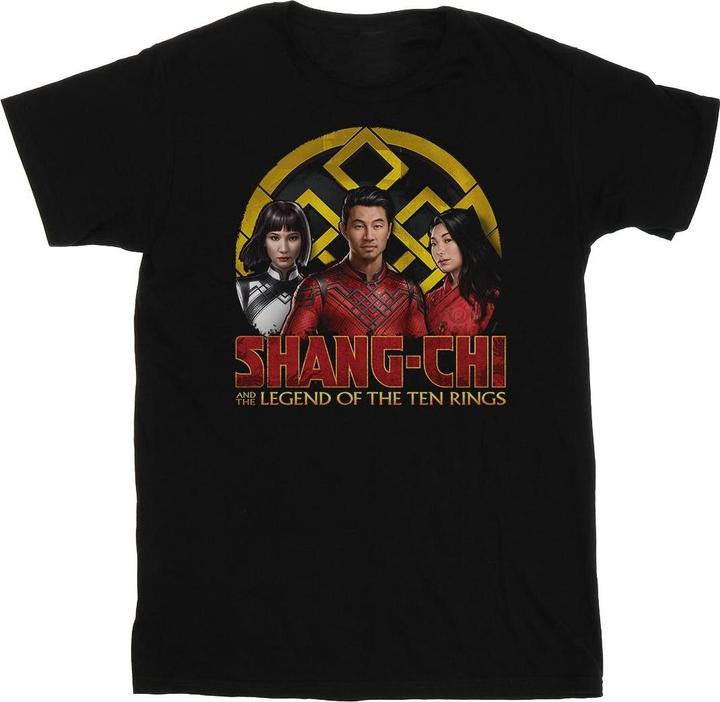 ShangChi And The Legend Of The Ten Rings Group Logo Emblem TShirt (XL)