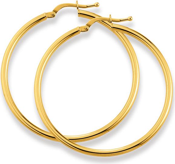 Natsumi Schmuck Creolen Gelbgold 18K/750 Ø24-54mm Rund (750/18 K Gelbgold)