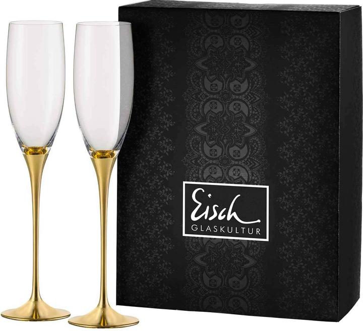 Eisch exclusive champagne set of 2 (18 cl, 2 Glasses, Champagne glasses)