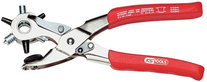 KS Tools Pinze girevoli con foro e occhio (220 mm)
