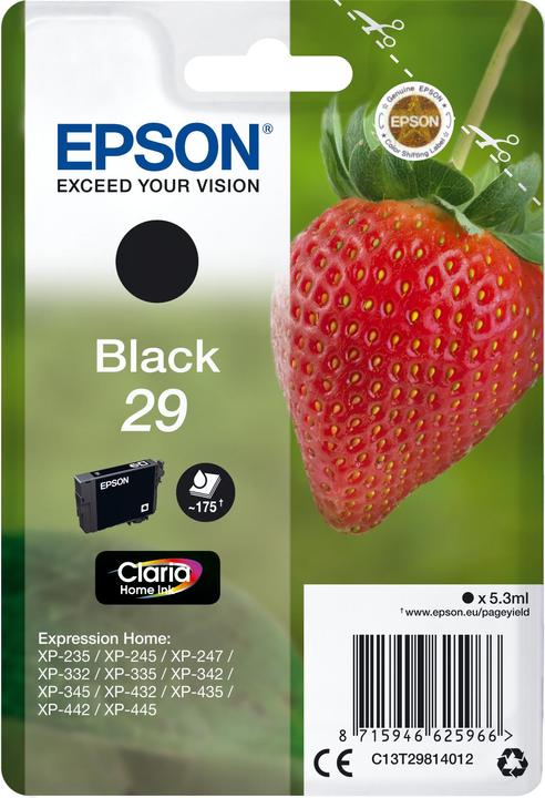 Image du produit Epson Sglpck Black 29 Home Ink (CF)