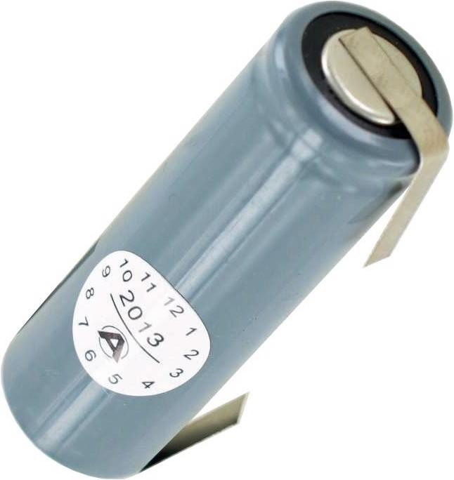 Actual product image AccuCell Battery 4/5AA with solder tag U-shape (1 pcs., 4/5 AA, 1400 mAh)