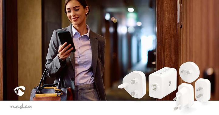 Actual product image Nedis Reise-Adapter - 100-240 V AC 50/60 Hz - 65 W - Weiss