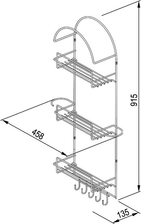 Produktbild OK-Line Draht-Putzschrankregal (1 Stk.)