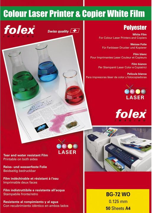 Produktbild Folex Laserfolie Color-Laser (0.13 g/m², 50 x, A4)